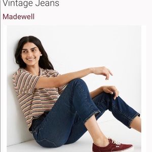 Madewell petite the perfect vintage crop jean
